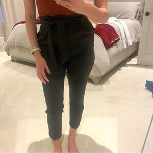 H&M Ankle-Length Tie-Belt Pants (sold out online)